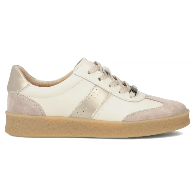 Leather sneakers Filippo DP6799/25 BE GO beige