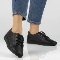 Leather shoes Filippo DP7665/26 BK black