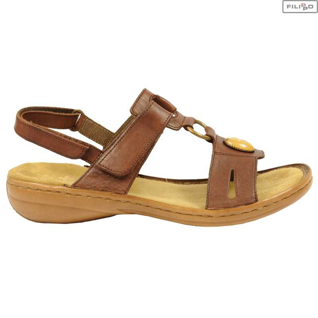 Sandals RIEKER 60874-26 brown 8013331