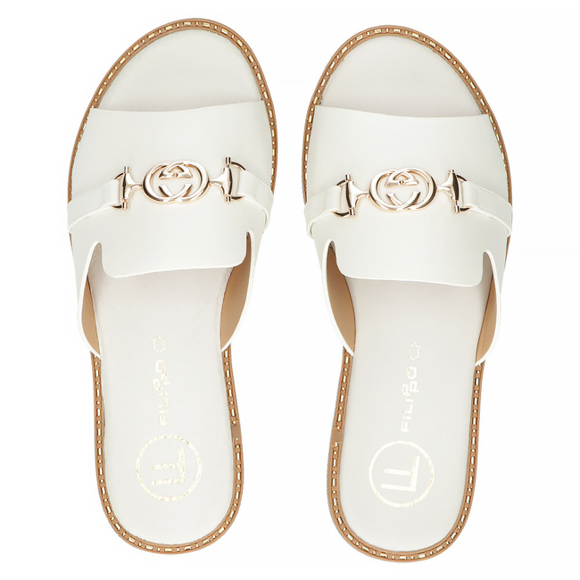 Slippers Filippo DK4491/23 WH white