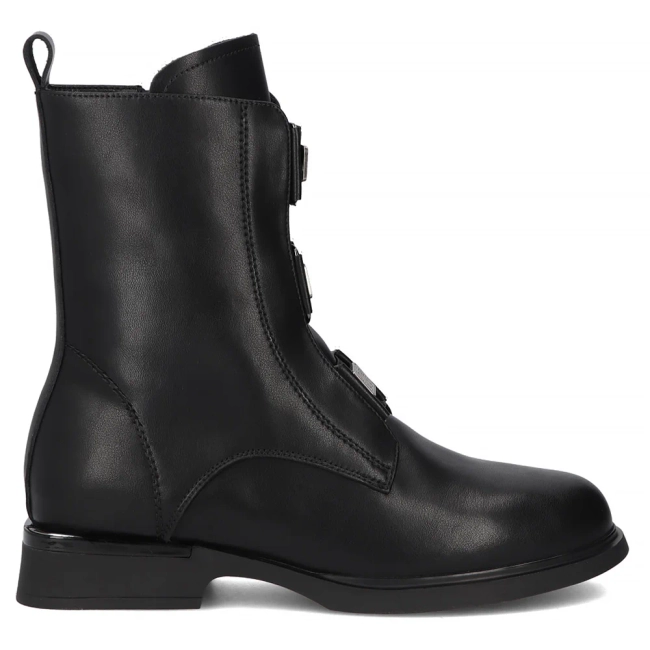 Leather ankle boots Filippo DBT7237/25 BK black