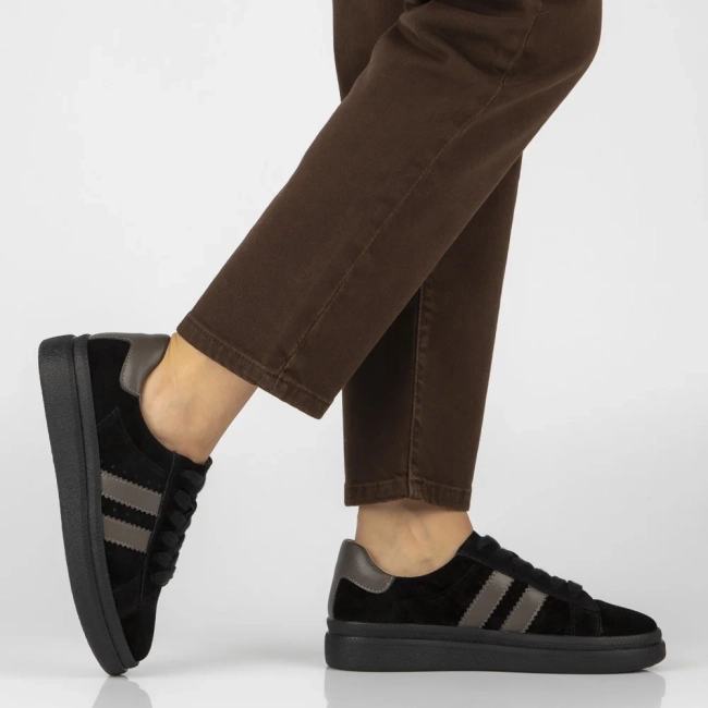 Leather sneakers Filippo DP7981/26 BK black