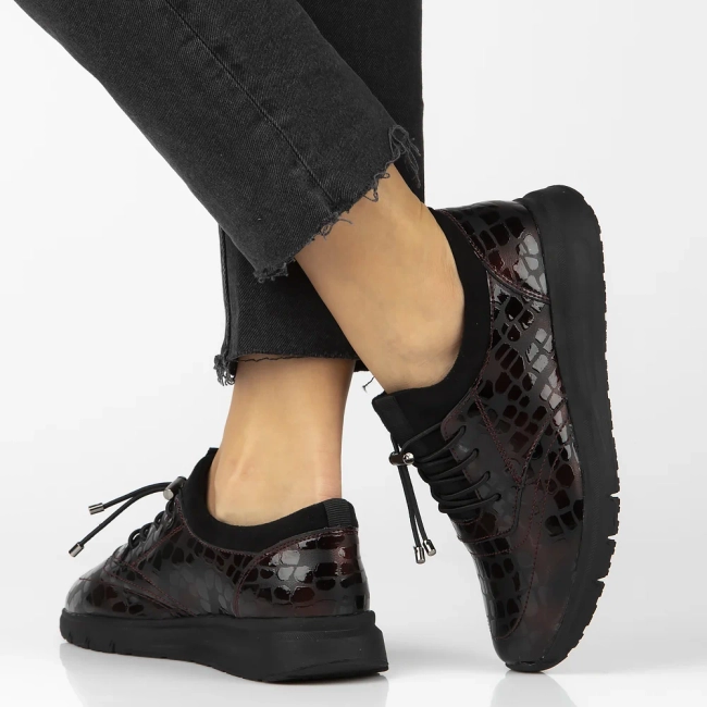 Leather shoes Filippo DP7117/25 BG burgundy