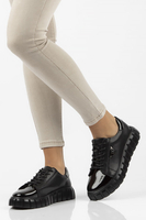 Leather sneakers Filippo DP4138/22 BK black