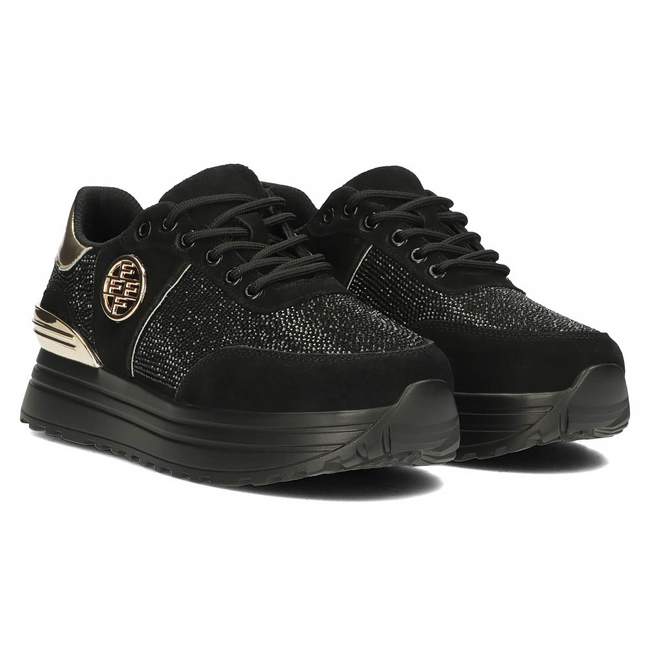 Skórzane Sneakersy Filippo DP3538/23 BK D