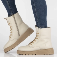 Rieker leather ankle boots 70404-80 cream