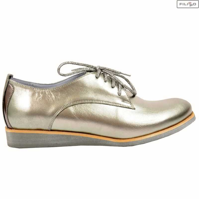 Półbuty KARINO 1646/040-p ciemny srebrny 8022617