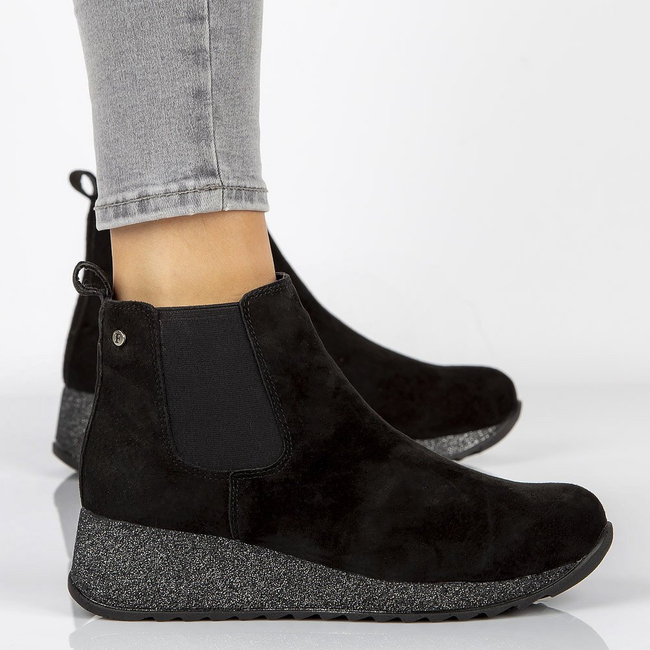 Sneakersy Filippo DBT1501/20 BK czarne brokat