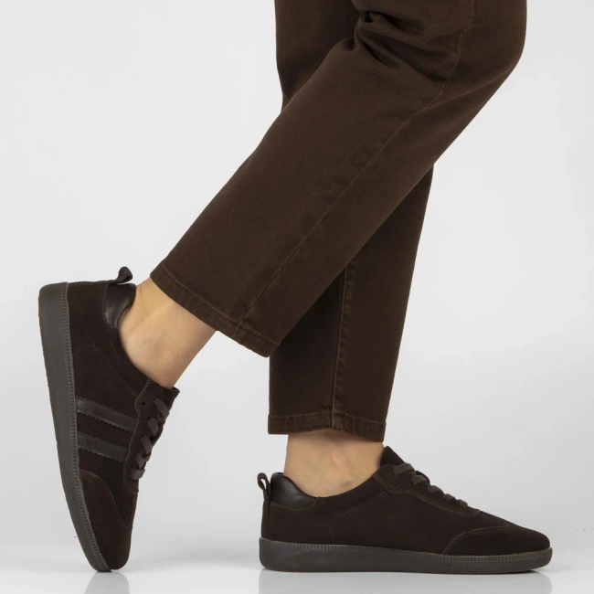 Skórzane sneakersy Filippo DP8286/26 D BR brązowe