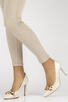 Leather pumps Filippo 2077 pearl beige