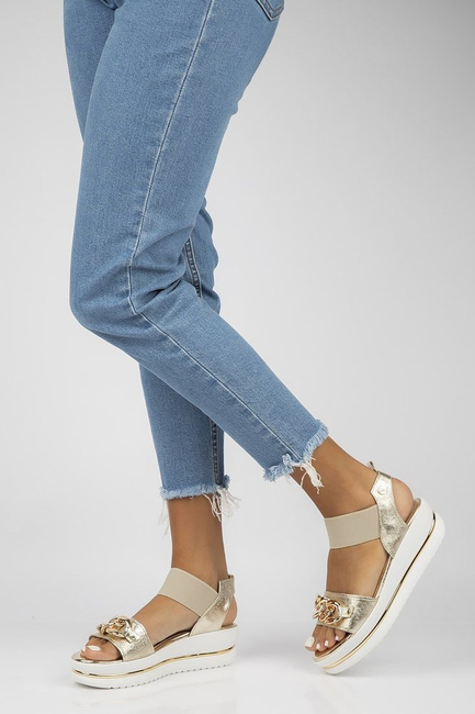 Leather sandals Filippo 104 gold