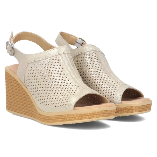 Leather sandals FilippoDS6053/24 GO gold