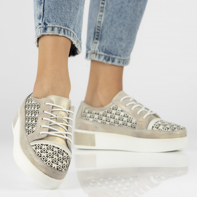 Leather shoes FILIPPO DP2026/22 GO gold