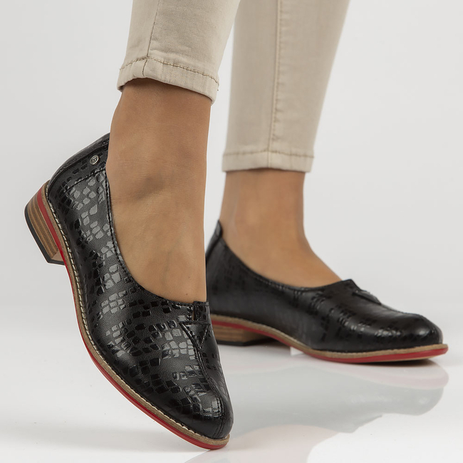 Leather shoes Filippo DP3545/22 BK black