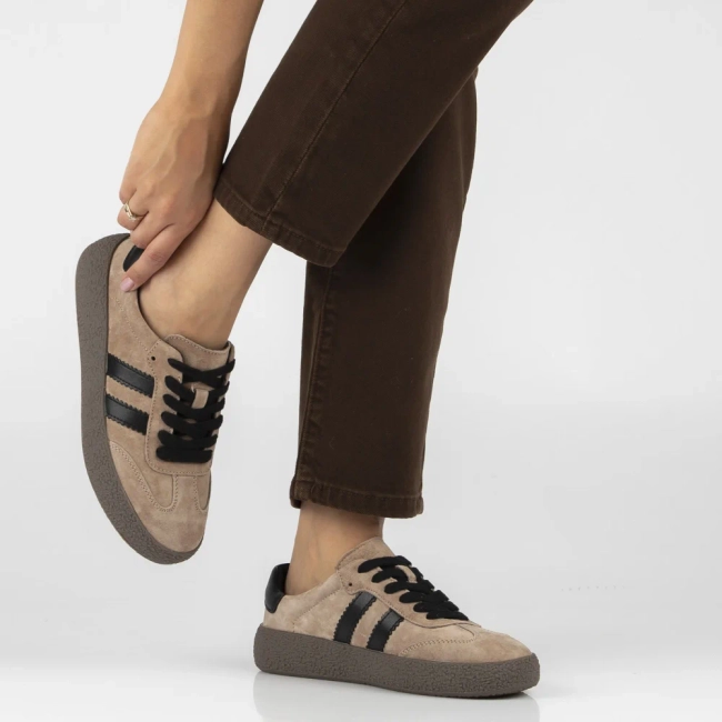 Leather sneakers Filippo DP7958/26 BE beige