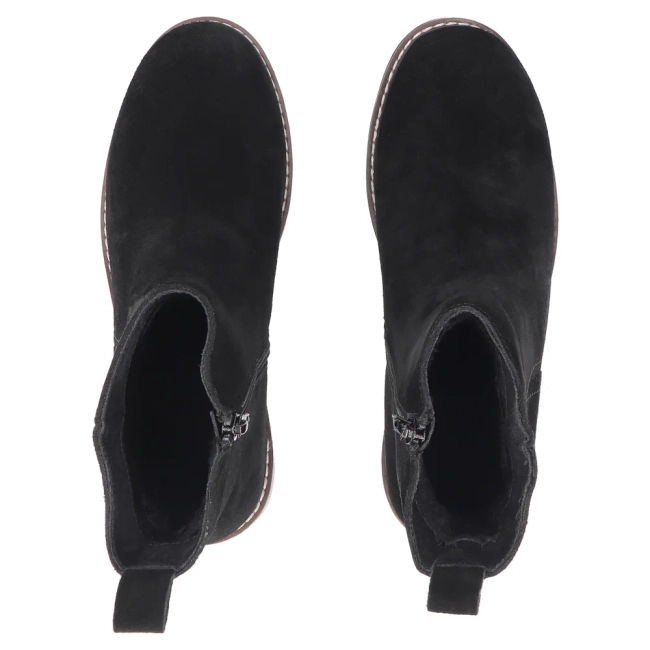 Leather heeled ankle boots Filippo DBT7930/26 BK black