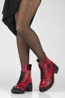 Leather ankle boots Artiker 53C1123 red