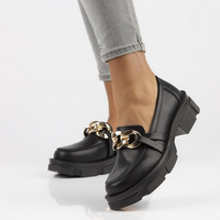 Leather shoes Filippo DP3221/22 BK black