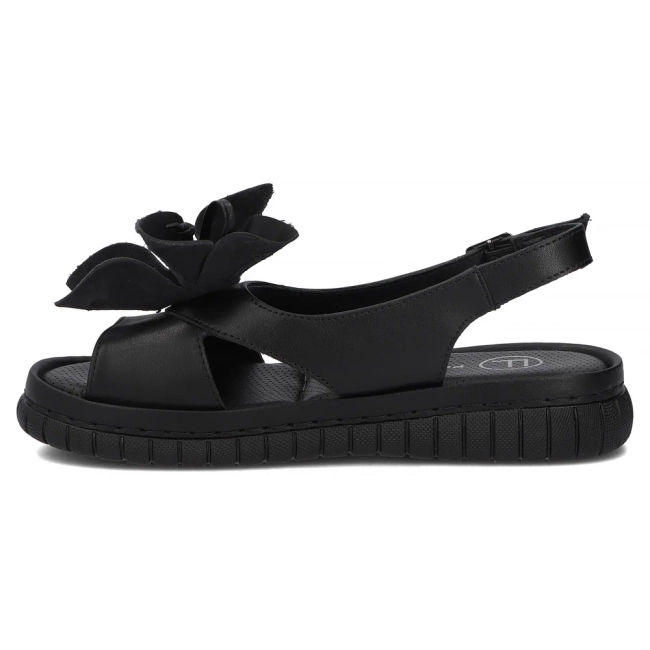 Leather sandals Filippo DS6965/26 BK black