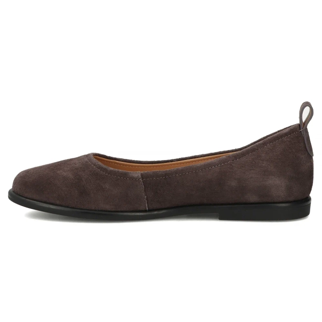 Skórzane baleriny Filippo DP7741/26 D BR brązowe