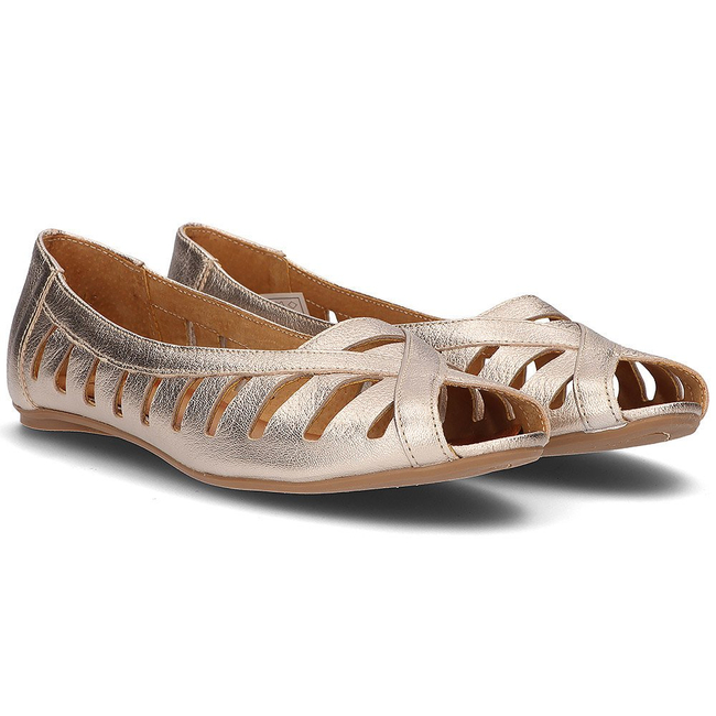 Leather ballerinas Filippo 04506 gold