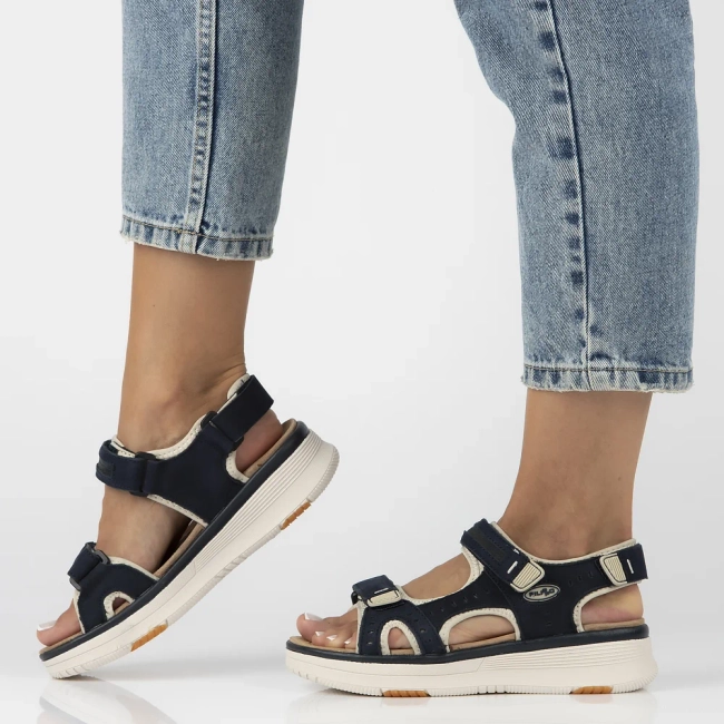 Leather sandals Filippo DS7034/25 NV navy