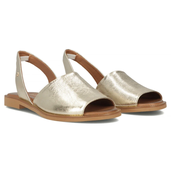 Leather sandals Filippo 40327 gold