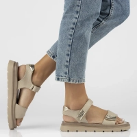 Leather sandals Filippo 40443 beige