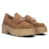 Leather shoes 20086 brown