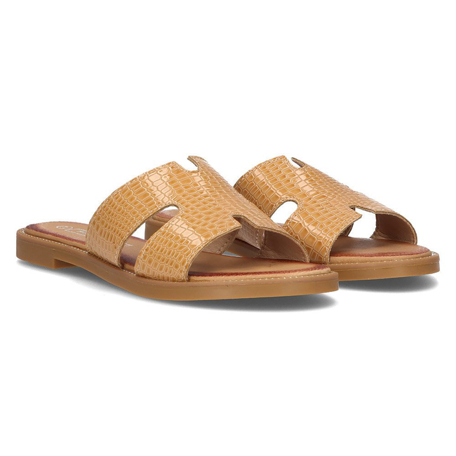 Klapki Filippo DK2100/21 BE beżowe