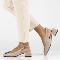 Leather pumps Filippo DP6183/25 BE beige