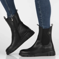 Leather ankle boots Filippo DBT6561/24 BK black