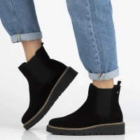 Leather ankle boots Filippo DBT7261/25 BK black