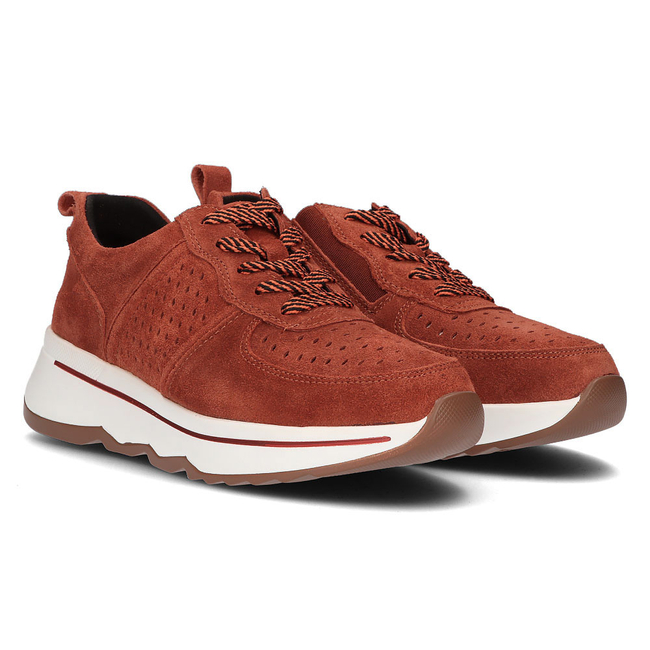 Leather sneakers DP3171/21 BR brown