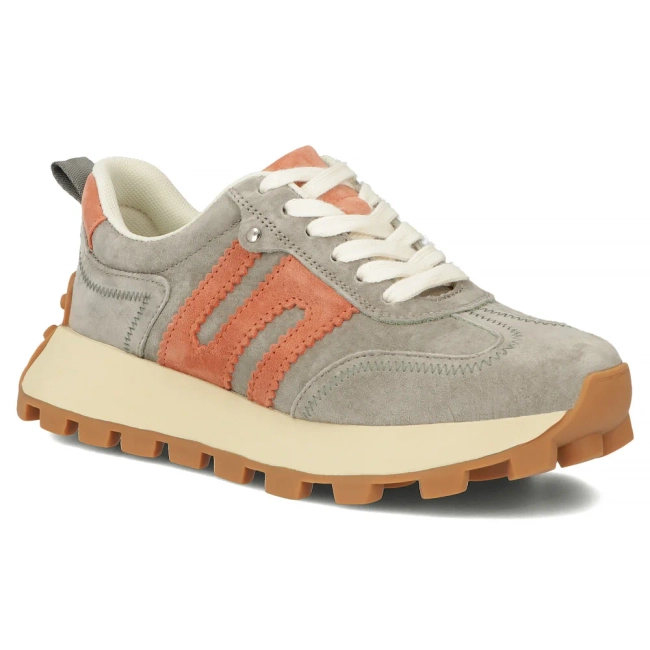 Leather sneakers Filippo DP6743/25 KH OK khaki