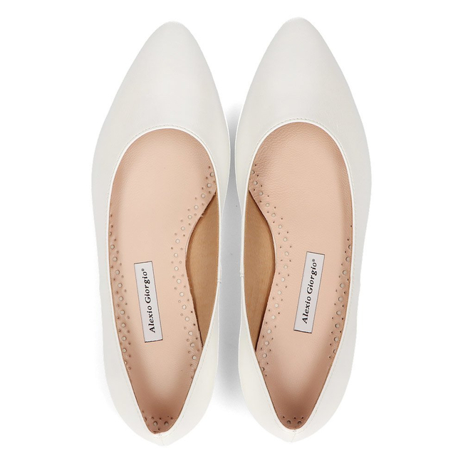 Leather ballerinas Alexio Giorgio 1000 pearl