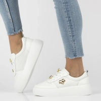 Leather sneakers Filippo DP6784/25 WH white