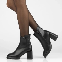 Leather ankle boots Filippo DBT6584/24 BK black