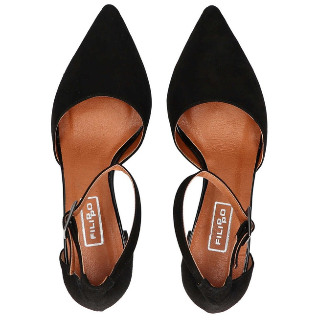 Sandals Filippo 1515 Black Suede