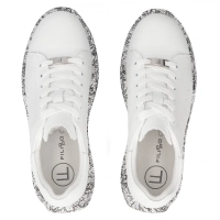 Leather sneakers Filippo DP7507/26 WH BK white