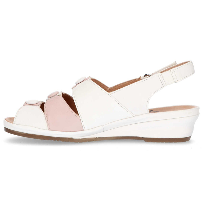 Sandały Jana 8-29292-22 151 White/Rose