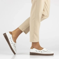 Leather shoes Filippo DP6235/24 WH white