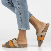 Slippers Yokono JERBA-137 NOB MULTI MANGO brown