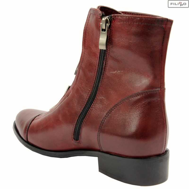 Botki GINA PIACCI 64-3520-B32-1g bordo lico 8019492
