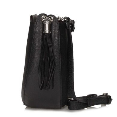 Handbag Toscanio Leather Messenger Bag A275 black