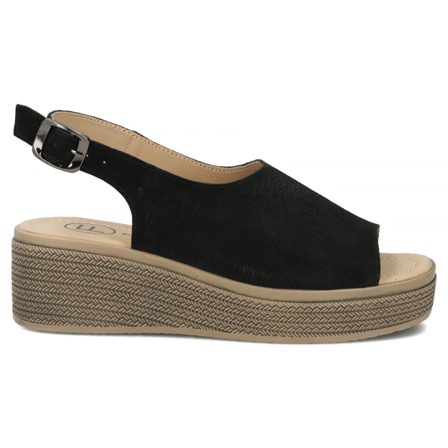 Leather sandals Filippo DS7646/26 BK black