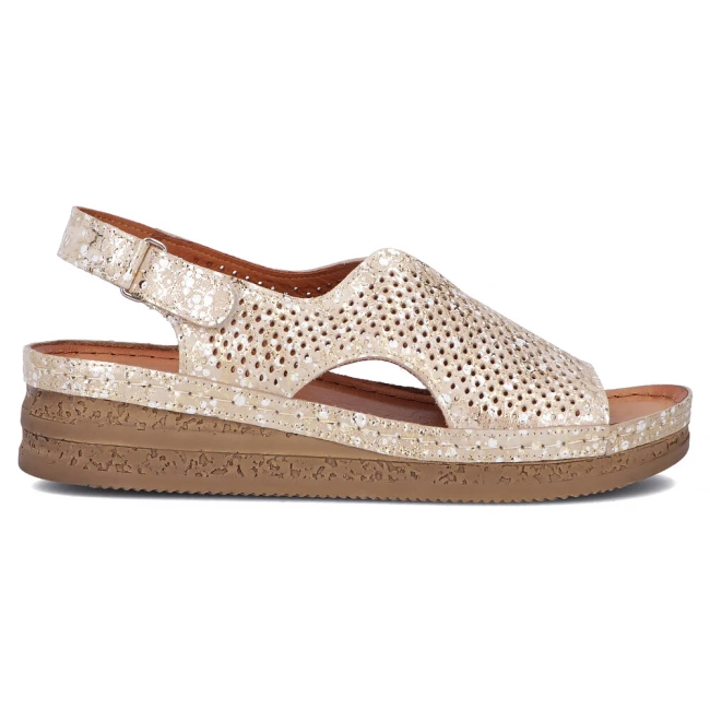 Leather sandals Maciejka L4494-25/00-1 gold