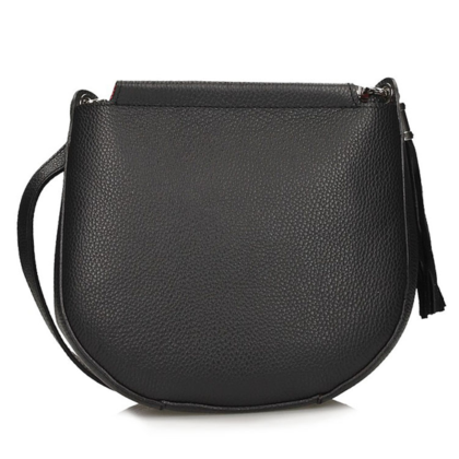 Handbag Toscanio Leather Messenger Bag A275 black