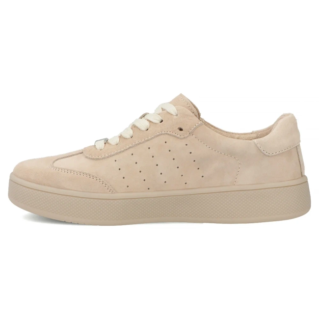 Skórzane sneakersy Filippo DP7524/26 BE beżowe