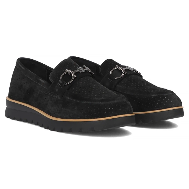 Leather shoes Filippo DP6851/25 BK black